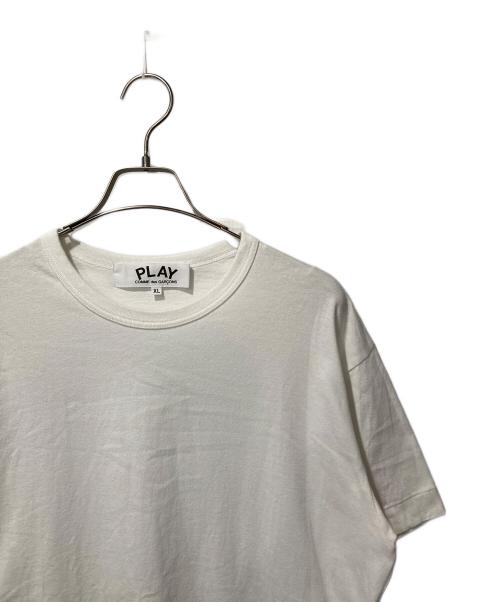 THE NORTH FACE（ザ ノース フェイス）THE NORTH FACE (ザ ノース フェイス) PLAY COMME des GARCONS (プレイコムデギャルソン) コラボロゴプリントTシャツ ホワイト サイズ:XLの古着・服飾アイテム