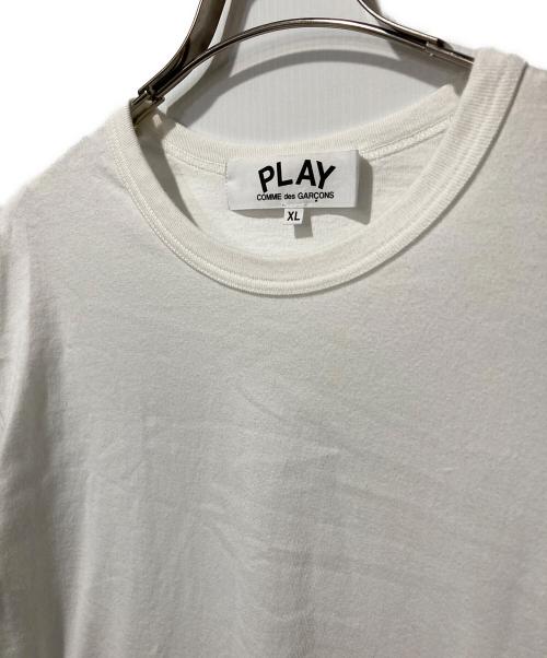 THE NORTH FACE（ザ ノース フェイス）THE NORTH FACE (ザ ノース フェイス) PLAY COMME des GARCONS (プレイコムデギャルソン) コラボロゴプリントTシャツ ホワイト サイズ:XLの古着・服飾アイテム