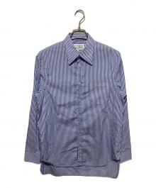 Maison Margiela 14（メゾンマルジェラ 14）の古着「ストライプドレスシャツ」｜ブルー×ホワイト