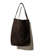 JISTORYジストリー）の古着「ONE HANDLE SUEDE BAG」｜ブラウン