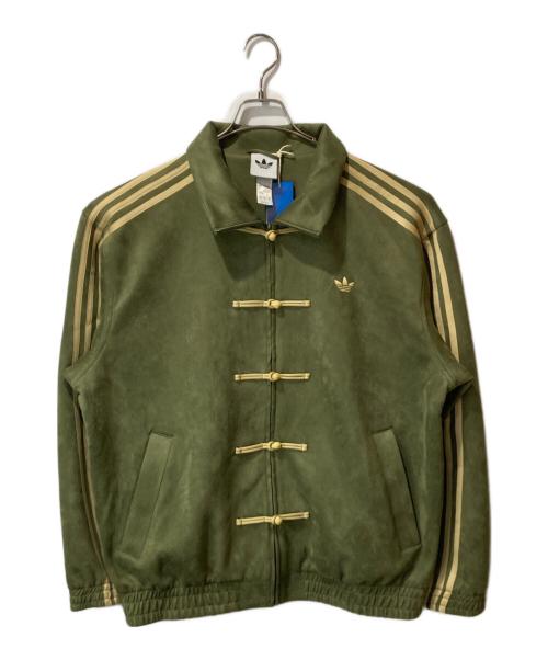 adidas（アディダス）adidas (アディダス) CTT 3.1 チャイナトラックジャケット カーキ サイズ:XL 未使用品の古着・服飾アイテム