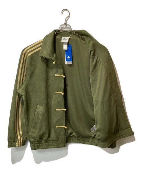 adidas（アディダス）adidas (アディダス) CTT 3.1 チャイナトラックジャケット カーキ サイズ:XL 未使用品の古着・服飾アイテム