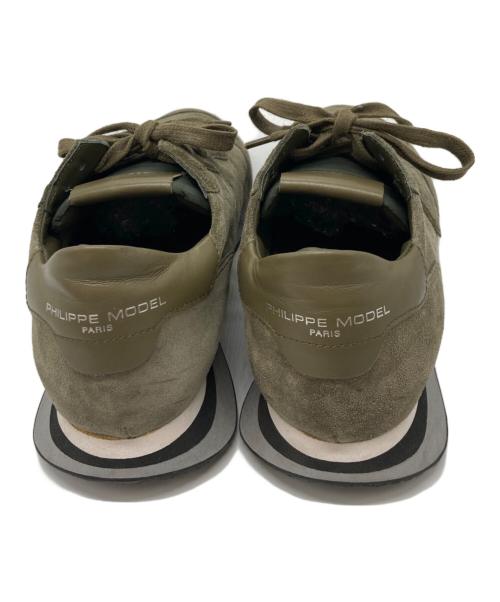 PHILIPPE MODEL（フィリップ モデル）PHILIPPE MODEL (フィリップ モデル) ローカットスニーカー オリーブ サイズ:41の古着・服飾アイテム