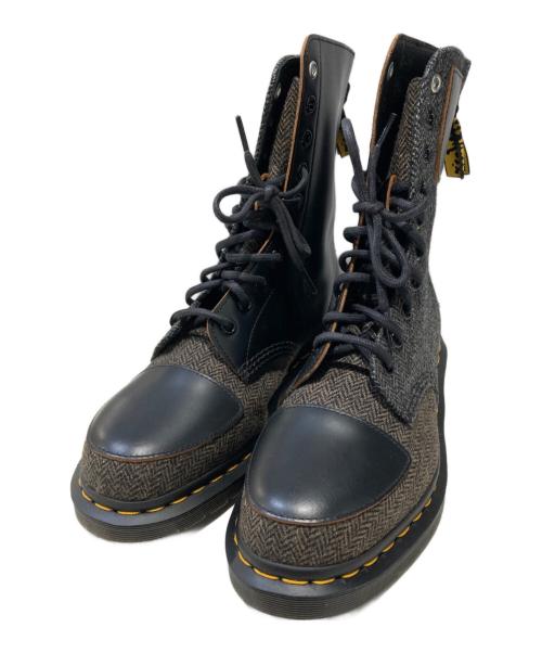 Dr.Martens（ドクターマーチン）Dr.Martens (ドクターマーチン) Y's (ワイズ) 10 EYE HB レースアップシューズ グレー×ブラック サイズ:UK7の古着・服飾アイテム