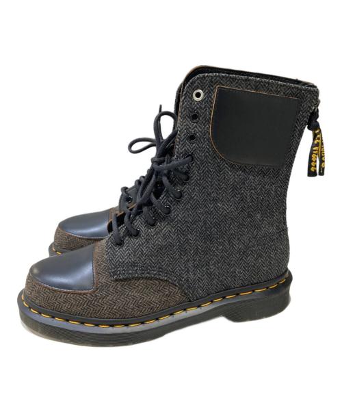 Dr.Martens（ドクターマーチン）Dr.Martens (ドクターマーチン) Y's (ワイズ) 10 EYE HB レースアップシューズ グレー×ブラック サイズ:UK7の古着・服飾アイテム