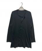 GROUND Yグラウンドワイ）の古着「Double Collar Long Cardigan」｜ブラック
