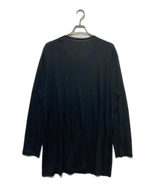 GROUND Y（グラウンドワイ）GROUND Y (グラウンドワイ) Double Collar Long Cardigan ブラック サイズ:3の古着・服飾アイテム