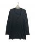 GROUND Y（グラウンドワイ）の古着「Double Collar Long Cardigan」｜ブラック