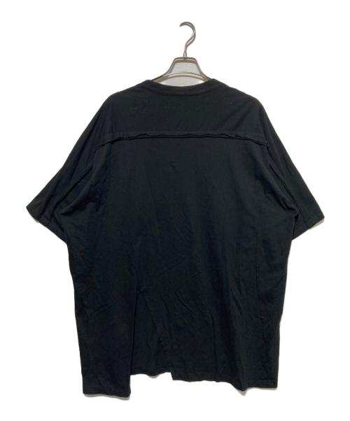 GROUND Y（グラウンドワイ）GROUND Y (グラウンドワイ) COTTON JERSEY RAGLAN SLEEVE T-SHIRT ブラック サイズ:3の古着・服飾アイテム