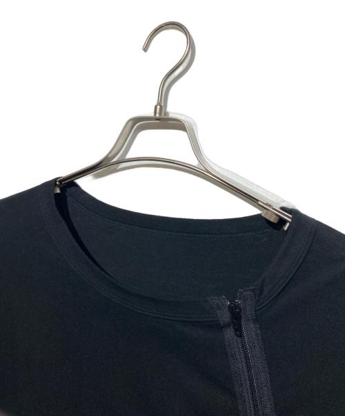 GROUND Y（グラウンドワイ）GROUND Y (グラウンドワイ) 斜めファスナーカットソー ブラック サイズ:3の古着・服飾アイテム