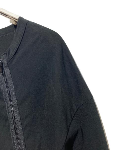 GROUND Y（グラウンドワイ）GROUND Y (グラウンドワイ) 斜めファスナーカットソー ブラック サイズ:3の古着・服飾アイテム