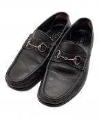 GUCCIグッチ）の古着「ビットローファー」｜ブラウン
