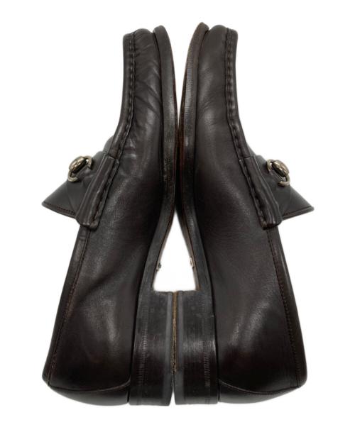 GUCCI（グッチ）GUCCI (グッチ) ホースビットローファー ブラウン サイズ:41 1/2の古着・服飾アイテム