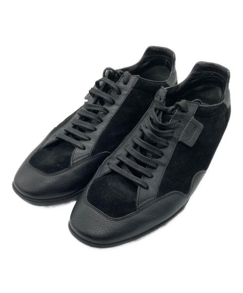 GUCCI（グッチ）GUCCI (グッチ) レザースニーカー ブラック サイズ:7の古着・服飾アイテム