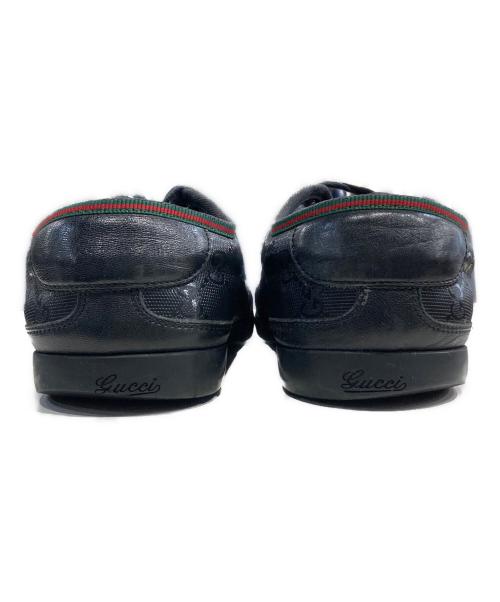 GUCCI（グッチ）GUCCI (グッチ) GG柄スニーカー ブラック サイズ:8 1/2の古着・服飾アイテム