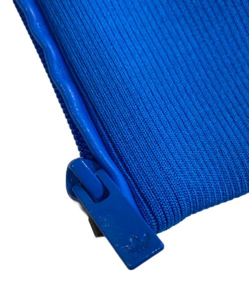 adidas（アディダス）adidas (アディダス) フェイクレザーアディカラールーズファイヤーバードトラックスーツジャケット ブルー サイズ:XLの古着・服飾アイテム