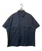 Porter Classicポータークラシック）の古着「KEROUAC PIN STRIPE SHIRT」｜ネイビー