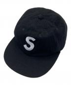 SUPREMEシュプリーム）の古着「Wool S Logo 6 Panel Cap」｜ブラック
