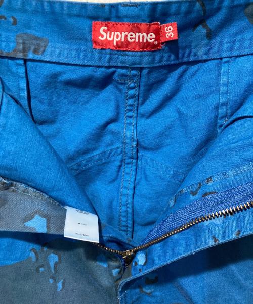 SUPREME（シュプリーム）Supreme (シュプリーム) Overdyed Camo Cargo Shortオーバーダイド カモ カーゴ ショーツ ブルー サイズ:Wの古着・服飾アイテム