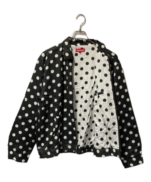 SUPREME（シュプリーム）SUPREME (シュプリーム) Polka Dots Rayon Work Jacket ブラック サイズ:Lの古着・服飾アイテム