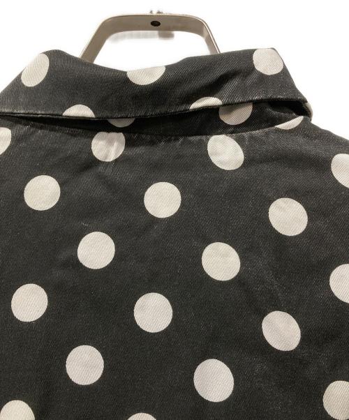 SUPREME（シュプリーム）SUPREME (シュプリーム) Polka Dots Rayon Work Jacket ブラック サイズ:Lの古着・服飾アイテム