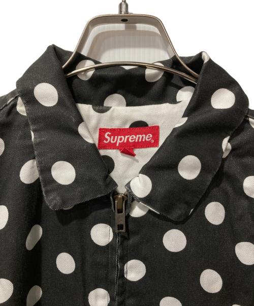 SUPREME（シュプリーム）SUPREME (シュプリーム) Polka Dots Rayon Work Jacket ブラック サイズ:Lの古着・服飾アイテム