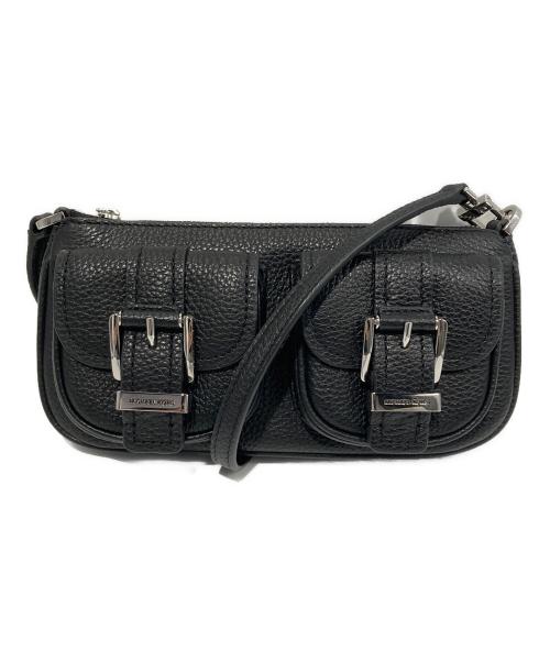 MICHAEL KORS（マイケルコース）MICHAEL KORS (マイケルコース) ZOE ぺブルレザー ポシェット ショルダー スモール ブラックの古着・服飾アイテム