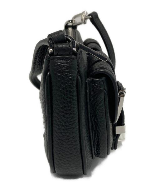 MICHAEL KORS（マイケルコース）MICHAEL KORS (マイケルコース) ZOE ぺブルレザー ポシェット ショルダー スモール ブラックの古着・服飾アイテム