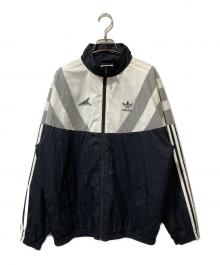 adidas Originals×DESCENDANT（アディダスオリジナル×ディセンダント）の古着「TRACK NYLON JACKET」｜ブラック×ホワイト