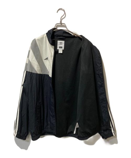 adidas Originals（アディダスオリジナル）adidas originals (アディダスオリジナル) DESCENDANT (ディセンダント) TRACK NYLON JACKET ブラック×ホワイト サイズ:Mの古着・服飾アイテム