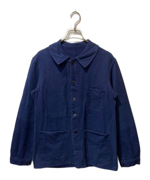 H.Canals（エイチ．カナルズ）H.Canals (エイチ．カナルズ) フレンチワークジャケット ネイビー サイズ:不明の古着・服飾アイテム