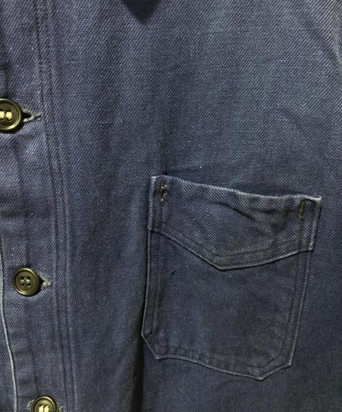 H.Canals（エイチ．カナルズ）H.Canals (エイチ．カナルズ) フレンチワークジャケット ネイビー サイズ:不明の古着・服飾アイテム