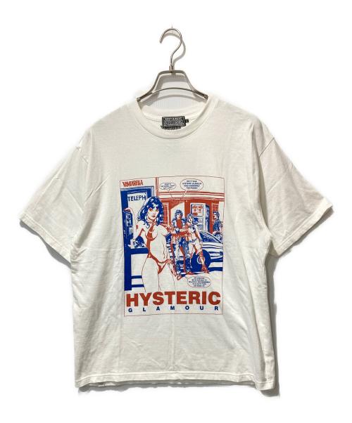 Hysteric Glamour（ヒステリックグラマー）Hysteric Glamour (ヒステリックグラマー) VAMPIRELLA (ヴァンピレラ) プリントTシャツ ホワイト サイズ:Lの古着・服飾アイテム