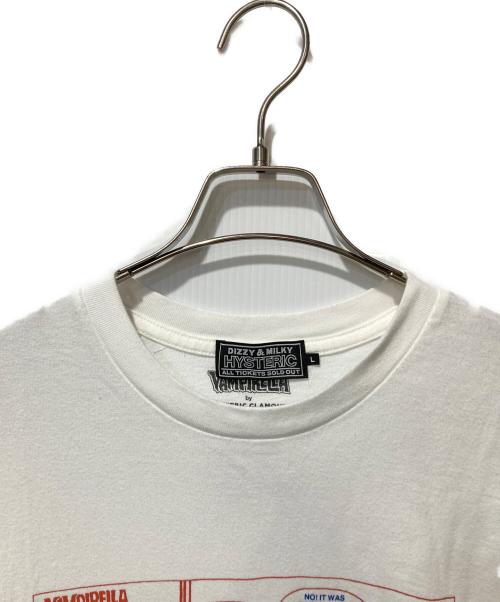 Hysteric Glamour（ヒステリックグラマー）Hysteric Glamour (ヒステリックグラマー) VAMPIRELLA (ヴァンピレラ) プリントTシャツ ホワイト サイズ:Lの古着・服飾アイテム