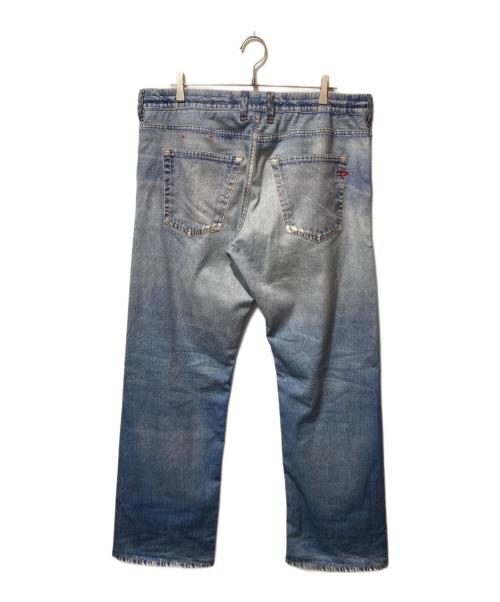 DIESEL（ディーゼル）DIESEL (ディーゼル) 転写プリントイージーデニムパンツ インディゴ サイズ:w36の古着・服飾アイテム