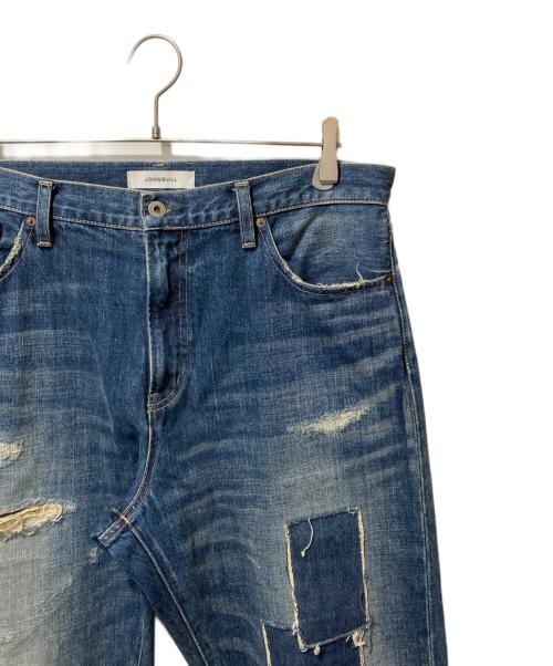 JOHNBULL（ジョンブル）Johnbull (ジョンブル) ダメージ加工デニムパンツ インディゴ サイズ:LLの古着・服飾アイテム