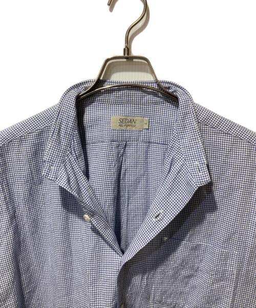 SEDAN ALL-PURPOSE（セダンオールパーパス）SEDAN ALL-PURPOSE (セダンオールパーパス) Light Oxford Box BD Shirt ブルー サイズ:7の古着・服飾アイテム