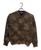 COMME des GARCONS HOMMEコムデギャルソン オム）の古着「Vネックニット」｜ブラウン