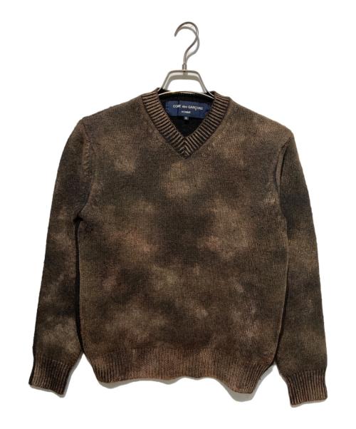 COMME des GARCONS HOMME（コムデギャルソン オム）COMME des GARCONS HOMME (コムデギャルソン オム) Vネックニット ブラウン サイズ:Sの古着・服飾アイテム