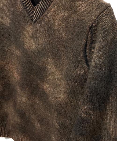 COMME des GARCONS HOMME（コムデギャルソン オム）COMME des GARCONS HOMME (コムデギャルソン オム) Vネックニット ブラウン サイズ:Sの古着・服飾アイテム
