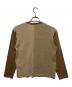 COMME des GARCONS HOMME (コムデギャルソン オム) 切替Vネックニット ベージュ サイズ:S：10000円
