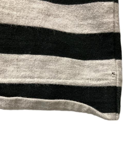 HUMAN MADE（ヒューマンメイド）HUMAN MADE (ヒューマンメイド) ハートロゴワッペンボーダーL/STシャツ ブラック サイズ:Mの古着・服飾アイテム
