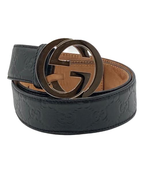 GUCCI（グッチ）GUCCI (グッチ) GGバックルベルト ブラックの古着・服飾アイテム