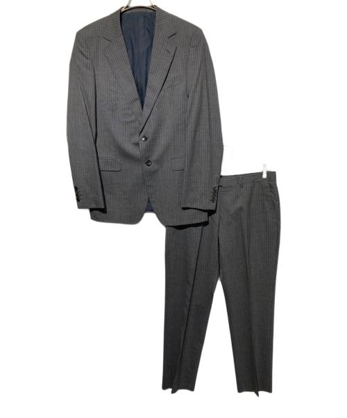 GUCCI（グッチ）GUCCI (グッチ) ストライプセットアップスーツ グレー サイズ:50の古着・服飾アイテム
