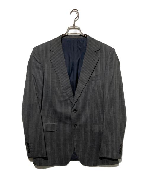 GUCCI（グッチ）GUCCI (グッチ) ストライプセットアップスーツ グレー サイズ:50の古着・服飾アイテム