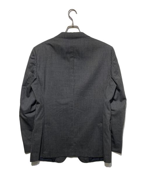 GUCCI（グッチ）GUCCI (グッチ) ストライプセットアップスーツ グレー サイズ:50の古着・服飾アイテム