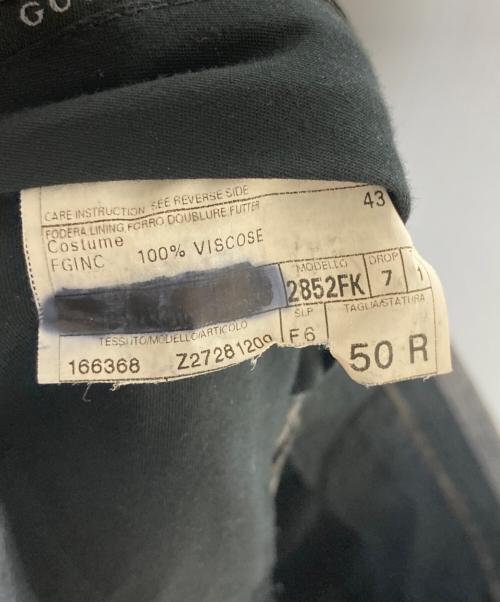 GUCCI（グッチ）GUCCI (グッチ) ストライプセットアップスーツ グレー サイズ:50の古着・服飾アイテム