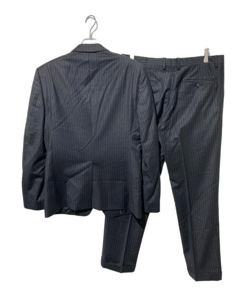 DOLCE & GABBANA（ドルチェ＆ガッバーナ）DOLCE & GABBANA (ドルチェ＆ガッバーナ) ストライプセットアップスーツ ブラック サイズ:50の古着・服飾アイテム