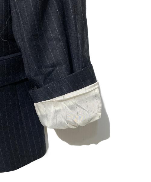 DOLCE & GABBANA（ドルチェ＆ガッバーナ）DOLCE & GABBANA (ドルチェ＆ガッバーナ) ストライプセットアップスーツ ブラック サイズ:50の古着・服飾アイテム