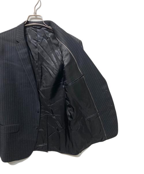 DOLCE & GABBANA（ドルチェ＆ガッバーナ）DOLCE & GABBANA (ドルチェ＆ガッバーナ) ストライプセットアップスーツ ブラック サイズ:50の古着・服飾アイテム